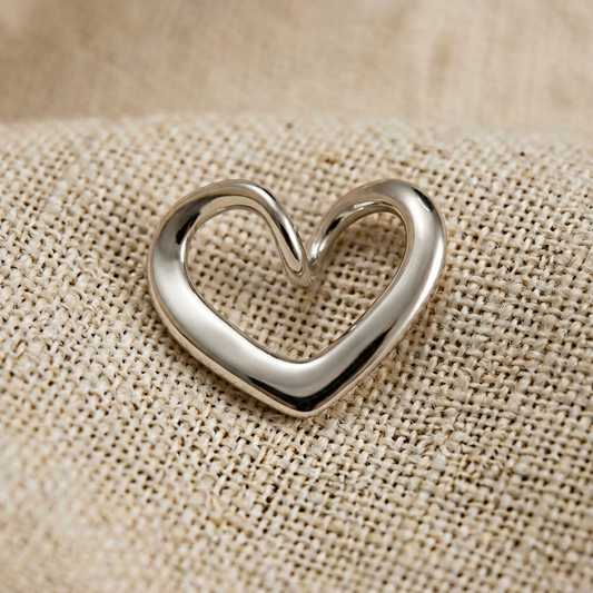 Pendentif Cœur Ouvert Argent